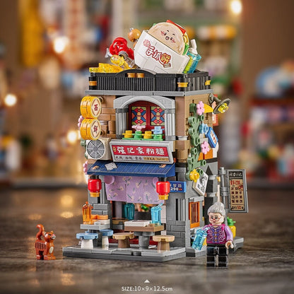 Colorful Mini City Building Blocks Set