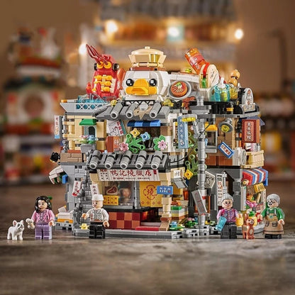 Colorful Mini City Building Blocks Set
