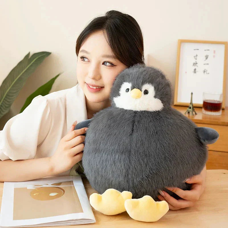 Cute Round Plush Penguin Toy - Luxicro