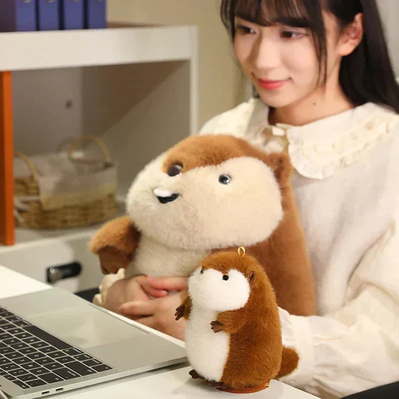 Adorable Large Plush Groundhog Toy