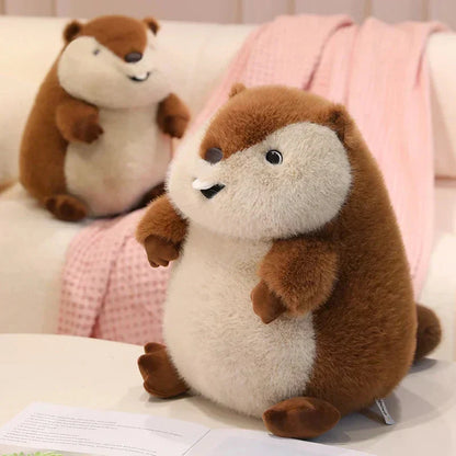 Adorable Large Plush Groundhog Toy