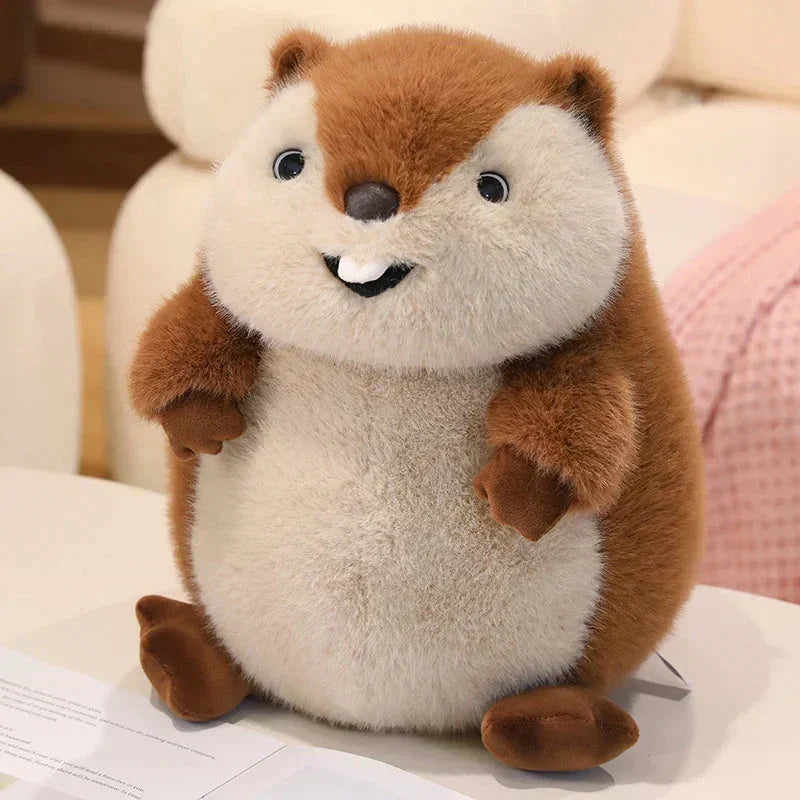 Adorable Large Plush Groundhog Toy