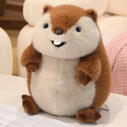 Adorable Large Plush Groundhog Toy