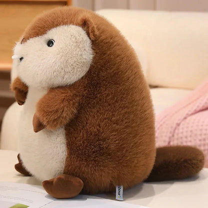 Adorable Large Plush Groundhog Toy