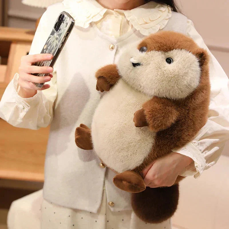Adorable Large Plush Groundhog Toy