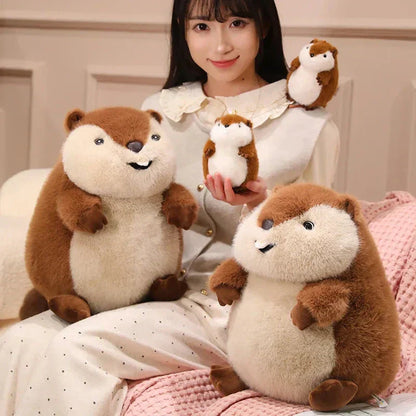 Adorable Large Plush Groundhog Toy