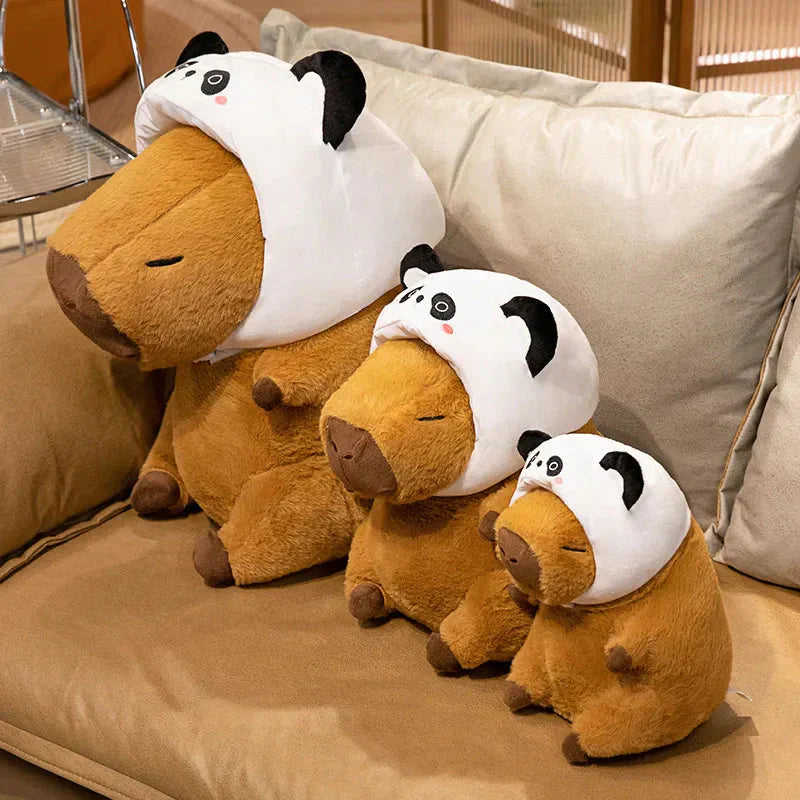Cute Plush Capybara Toy with Soft Hat