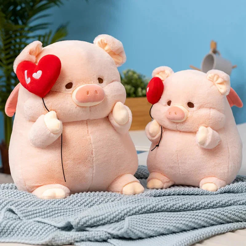 Cute Big Love Heart Pig Plush Toy