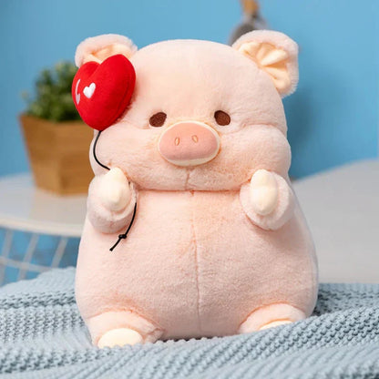 Cute Big Love Heart Pig Plush Toy