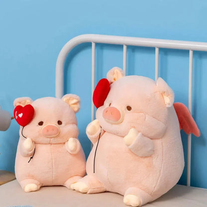 Cute Big Love Heart Pig Plush Toy