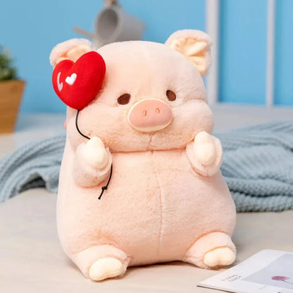 Cute Big Love Heart Pig Plush Toy