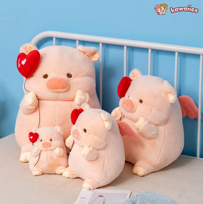 Cute Big Love Heart Pig Plush Toy