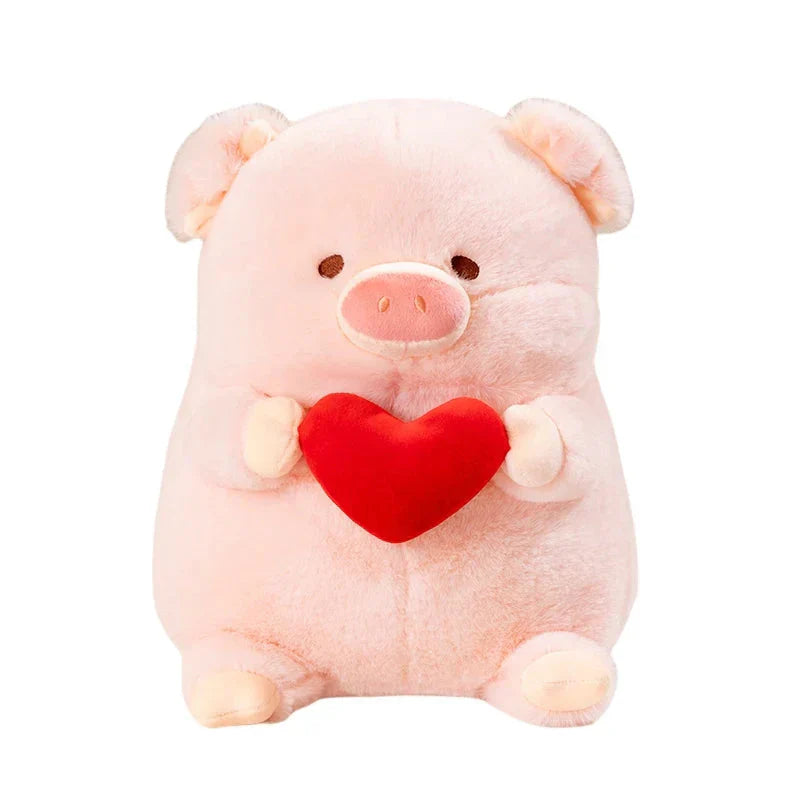 Cute Big Love Heart Pig Plush Toy
