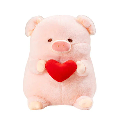 Cute Big Love Heart Pig Plush Toy
