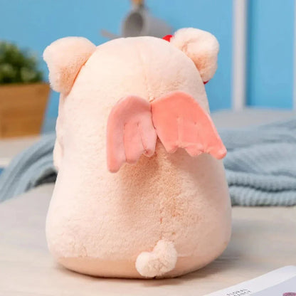 Cute Big Love Heart Pig Plush Toy