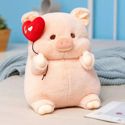 Cute Big Love Heart Pig Plush Toy