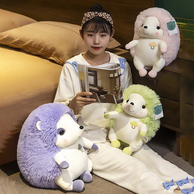 Vibrant Cute Hedgehog Plush Toy Figures