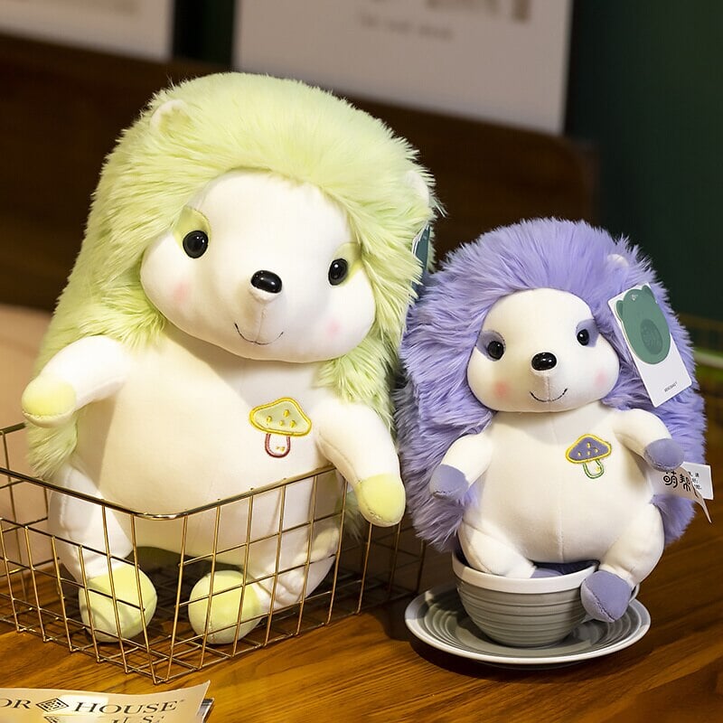 Vibrant Cute Hedgehog Plush Toy Figures