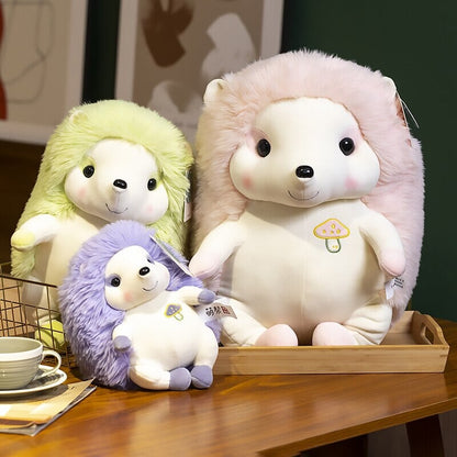 Vibrant Cute Hedgehog Plush Toy Figures
