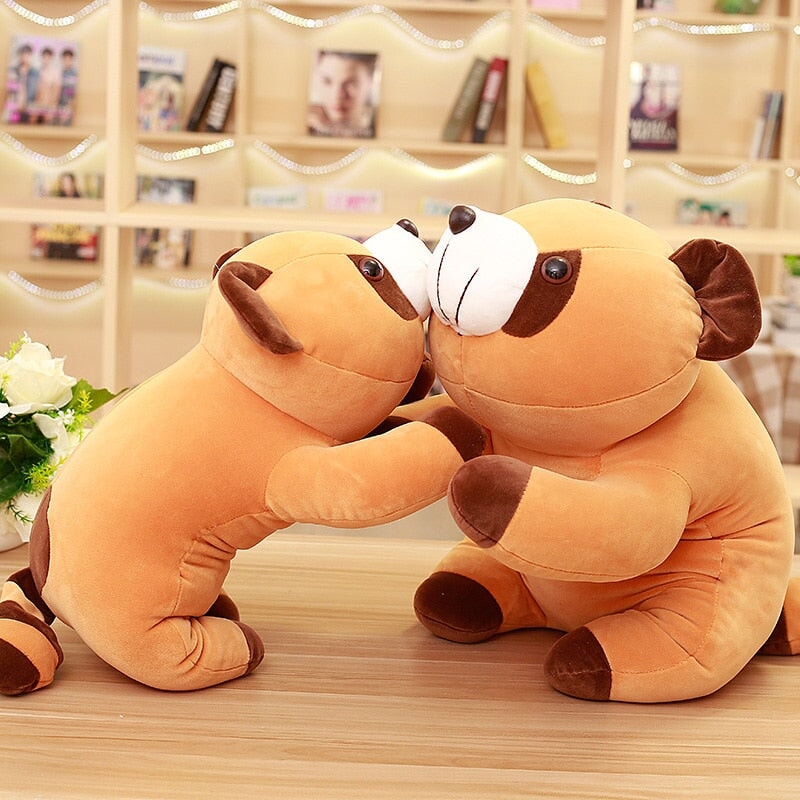 Soft Brown Raccoon Stuffed Animal Toy - Luxicro