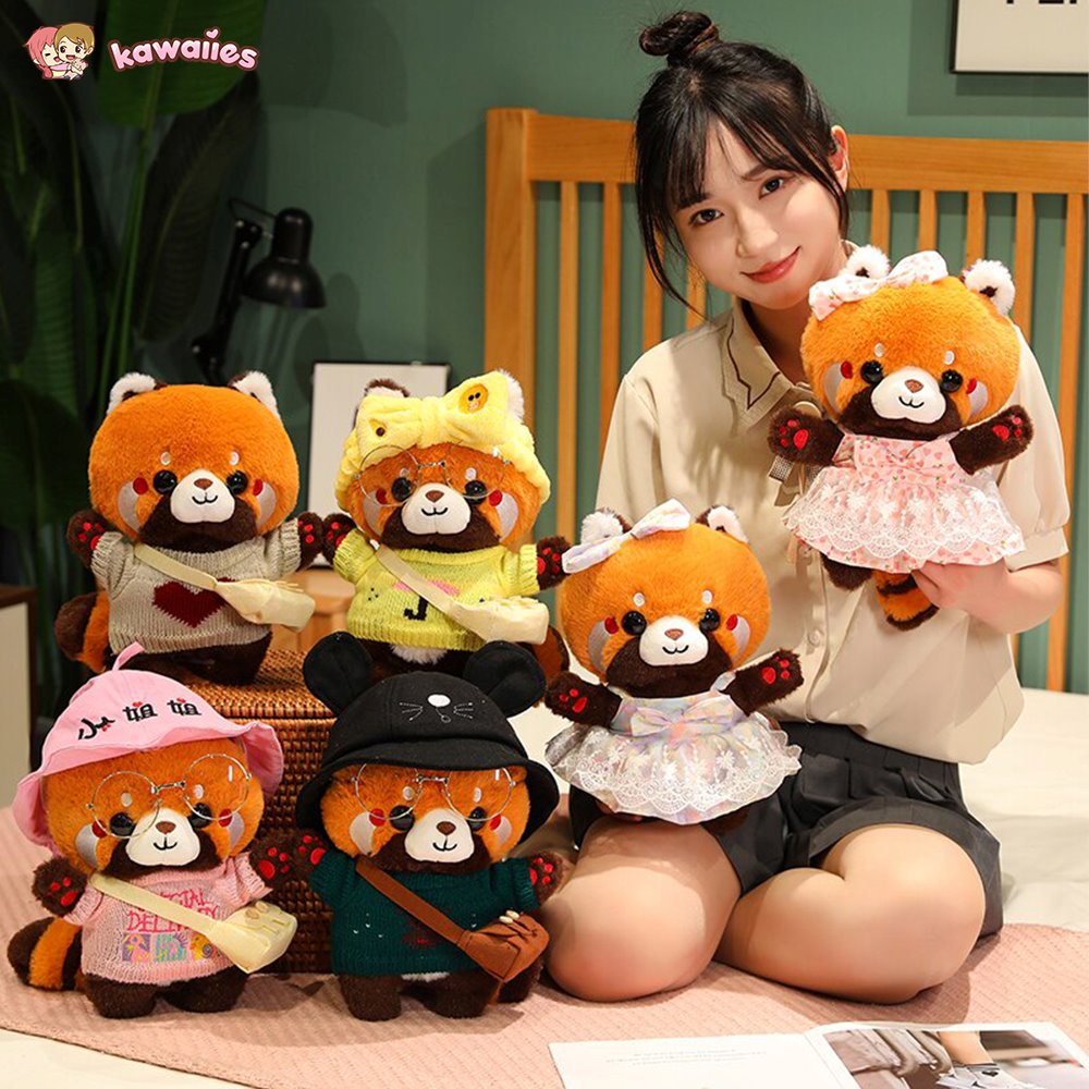 Adorable Plush Red Panda Teddy Bear