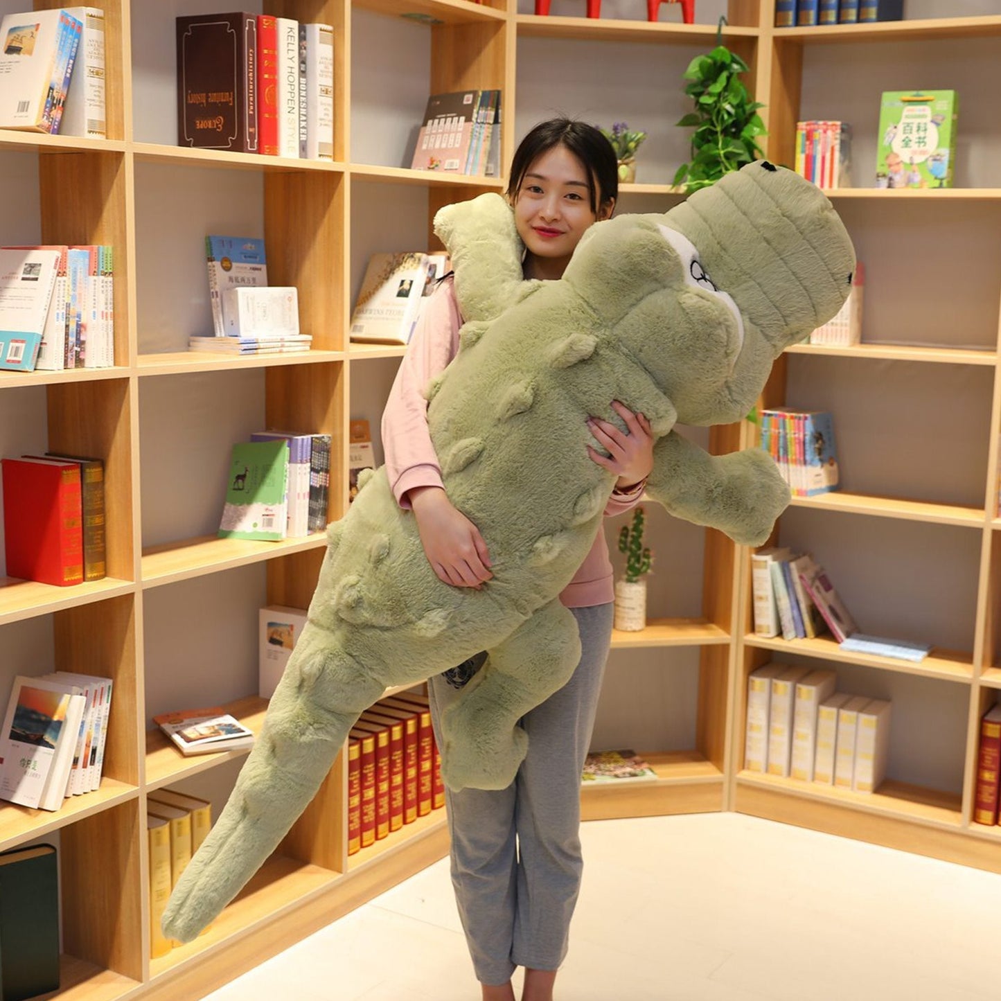 Big Soft Crocodile Stuffed Toy - Luxicro