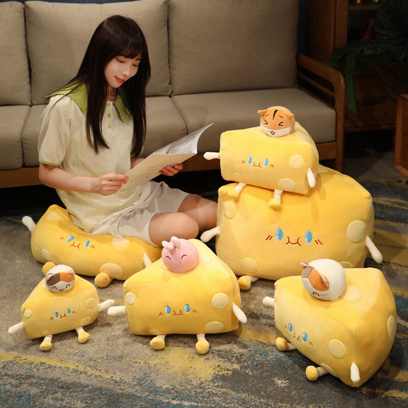 Adorable Cheese Plush Toy