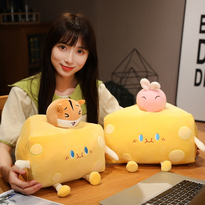 Adorable Cheese Plush Toy