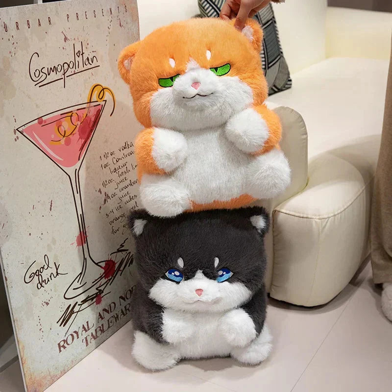 Cute Plush Grey Kitty Toys
