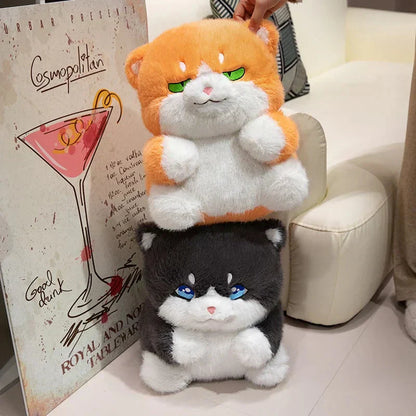 Cute Plush Grey Kitty Toys