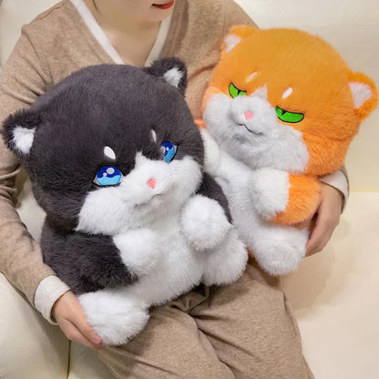 Cute Plush Grey Kitty Toys