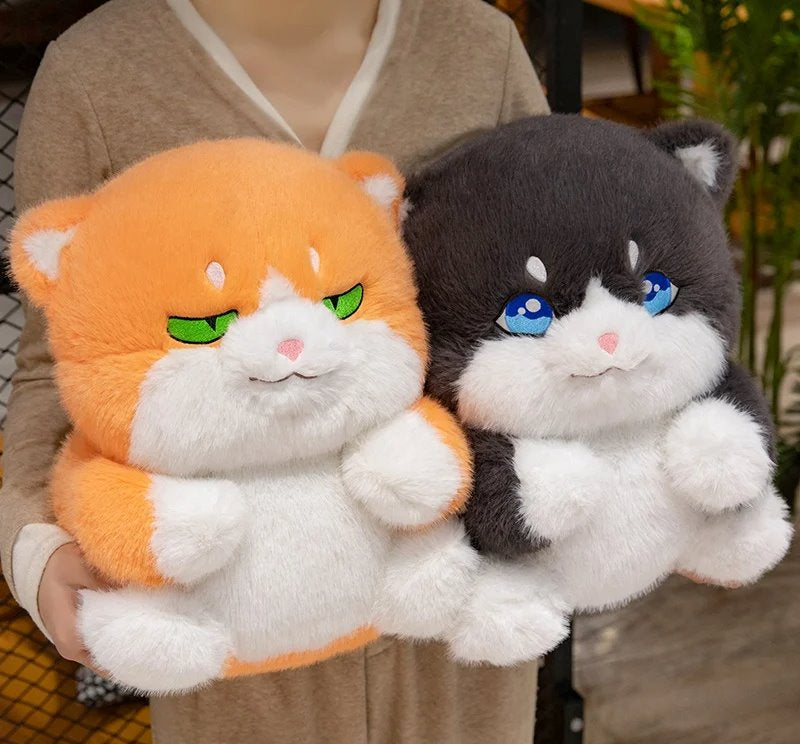 Cute Plush Grey Kitty Toys