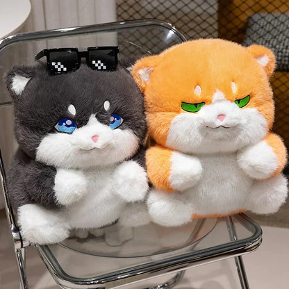Cute Plush Grey Kitty Toys