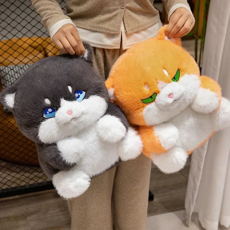 Cute Plush Grey Kitty Toys
