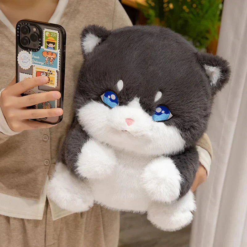 Cute Plush Grey Kitty Toys