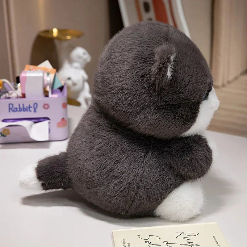 Cute Plush Grey Kitty Toys
