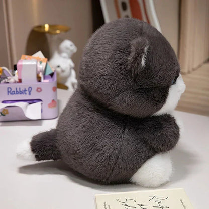 Cute Plush Grey Kitty Toys
