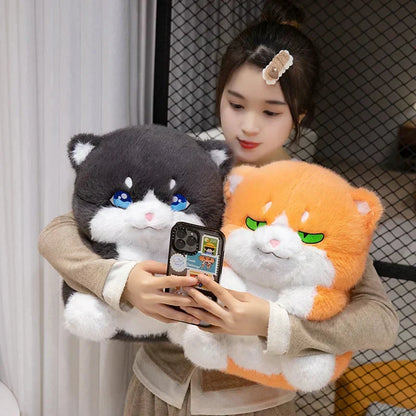 Cute Plush Grey Kitty Toys