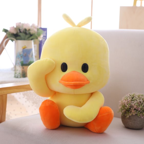Fun Yellow Quacking Duck Plush Toy