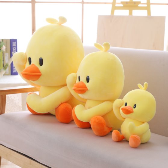 Fun Yellow Quacking Duck Plush Toy - Luxicro