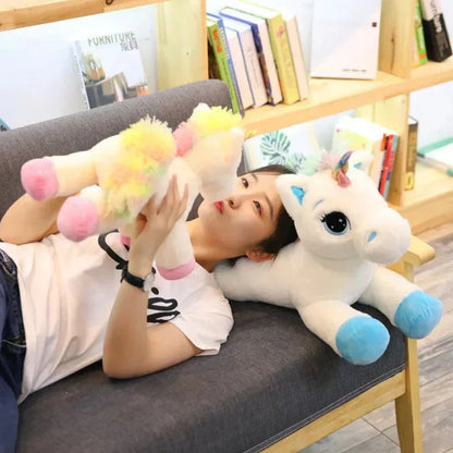 Bright Plush Unicorn Stuffed Animal