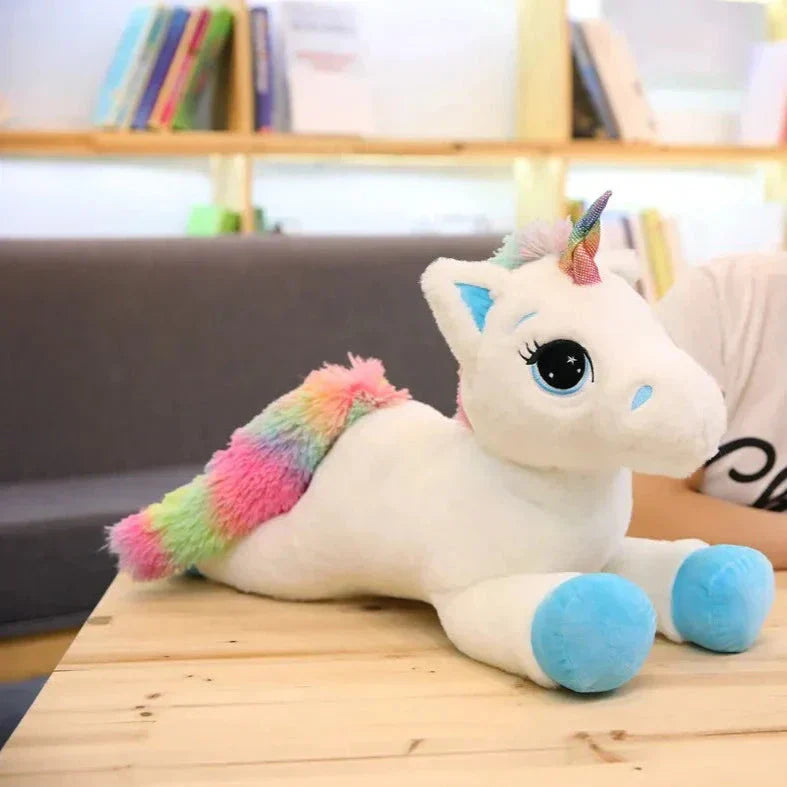Bright Plush Unicorn Stuffed Animal