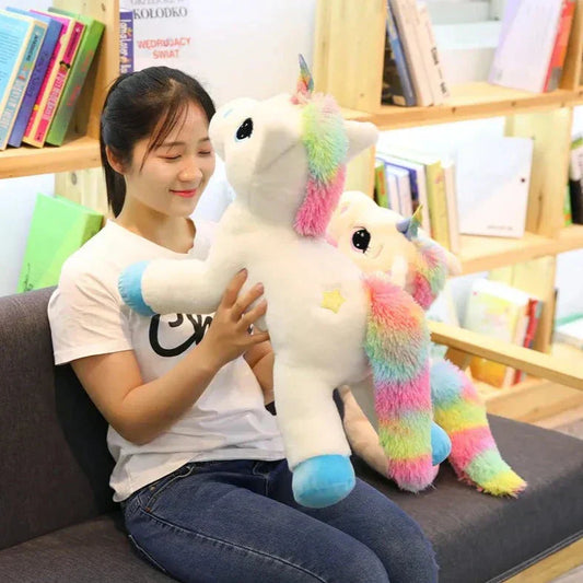 Bright Plush Unicorn Stuffed Animal - Luxicro