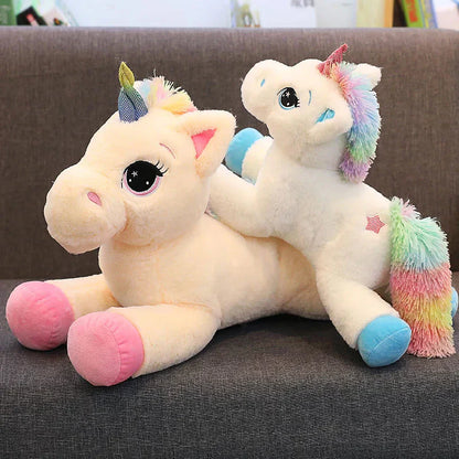 Bright Plush Unicorn Stuffed Animal