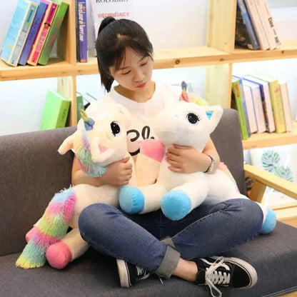 Bright Plush Unicorn Stuffed Animal