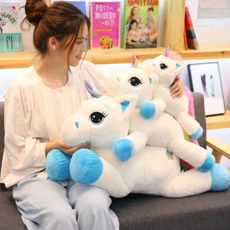 Bright Plush Unicorn Stuffed Animal