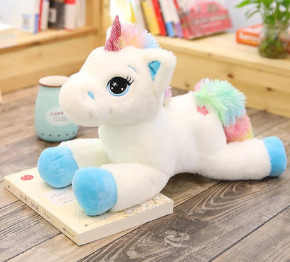 Bright Plush Unicorn Stuffed Animal