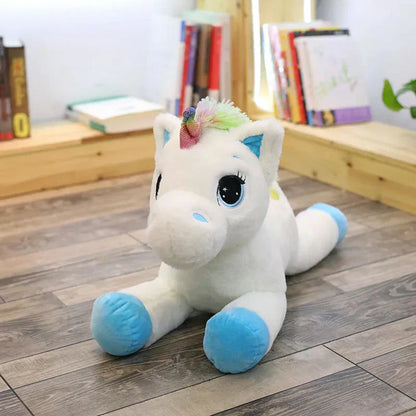 Bright Plush Unicorn Stuffed Animal