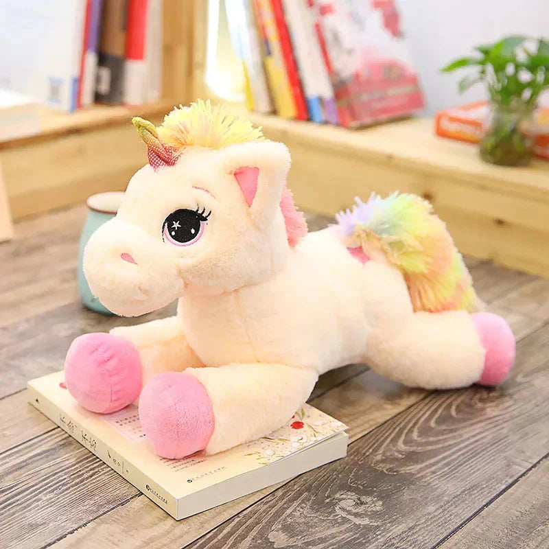 Bright Plush Unicorn Stuffed Animal