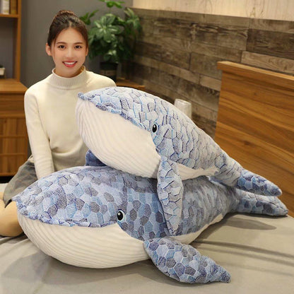 Big Soft Whale Stuffed Toy - Luxicro
